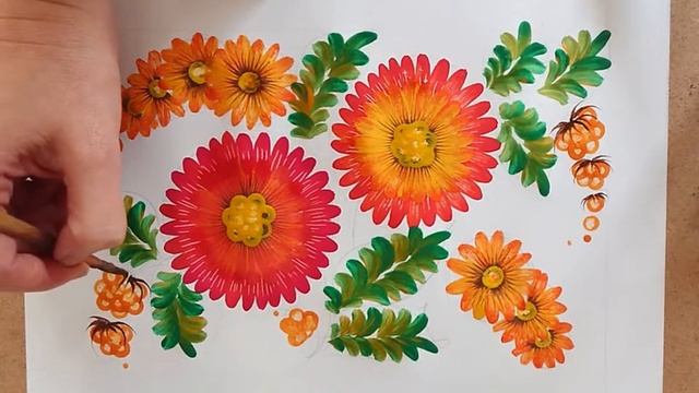 Переходной мазок. Цветы. Хотите увидеть мастер-класс полностью? Читайте условия в описании. смотреть онлайн