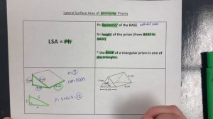 Lateral Surface Area of Triangular Prisms