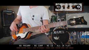 Hofner bass HCT-500/1-SB Contemporary - Beatles bass Demo