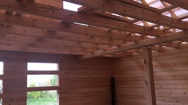 Как Перекрыть Большой Пролет Деревянными Балками? Пролет 6 Метров в Доме из Бруса смотреть онлайн