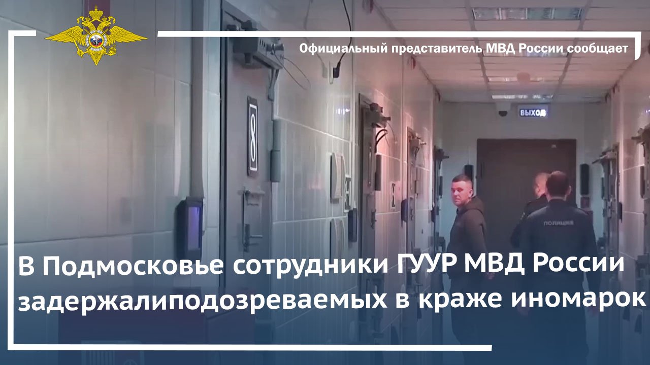 В Подмосковье сотрудники ГУУР МВД России задержали подозреваемых в краже иномарок