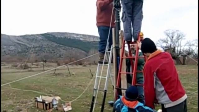 Antenna vertical inverted L 160m TopBand смотреть онлайн