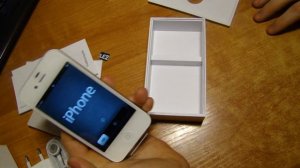 Распаковка iphone 4s white