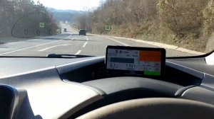 Сколько проедет Nissan Leaf зимой??? (4 деления)