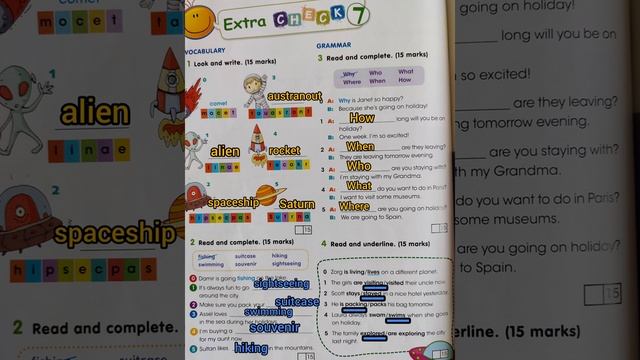 Ағылшын тілі 4 сынып. Smiles 4. Activity book. Module 7. Extra CHECK 7. page 78-79. ex 1-6. смотреть онлайн