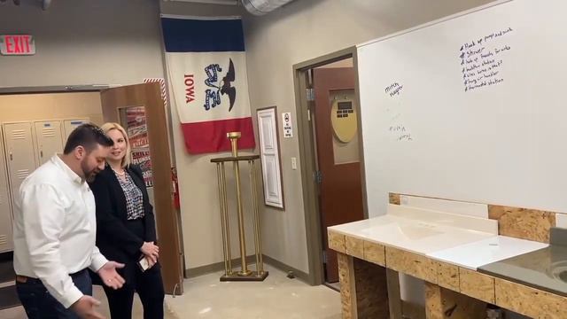 U.S. Rep. Ashley Hinson speaks with Loren Gardner about Blackhawk School of Apprenticeship