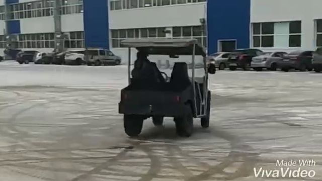 Электровездеход на мотор-колесах. Пушка!!! смотреть онлайн