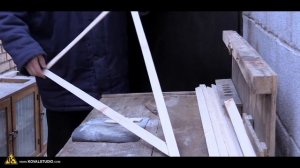 Декоративная искусственная ёлочка из деревянных реек, новогодняя поделка в стиле лофт