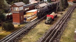 12'x8'6" Lionel Layout - 3 steam engines - different camera angles