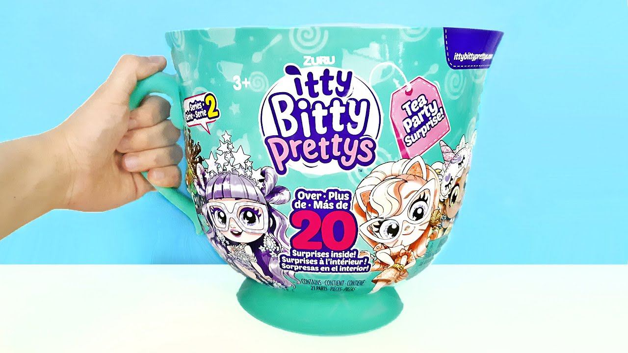 ГИГАНТСКАЯ ЧАЙНАЯ ЧАШКА! 20 СЮРПРИЗОВ ZURU Itty Bitty Prettys 2 series Surprise Dolls Toys unboxing смотреть онлайн