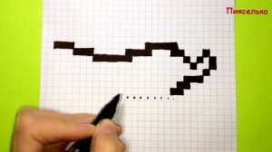 Как Рисовать Кавайный Перец Чили по Клеточкам ♥ Рисунки по Клеточкам