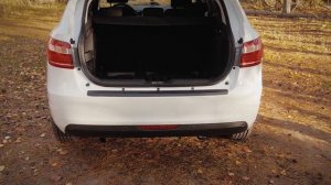 Накладка на задний бампер Lada (ВАЗ) Vesta SW (russ-artel.ru)