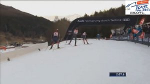 Неудержимый Сергей Устюгов на 1-ом этапе Tour de ski 2017