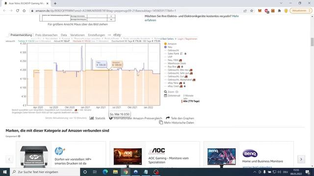 Acer Nitro XV240YP - 23.8 Zoll Gaming Monitor mit 2MS Reaktionszeit / 144hz / 165hz OC [20€ Rabatt] смотреть онлайн