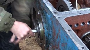 регулировка главной пары\/устранение проблемы вторичного вала КПП ЮМЗ\/получилось ОГОНЬ!!!
