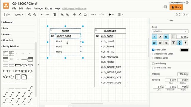 Database Tables - using diagrams.net to create a simple Entity Relationship Diagram (ERD) смотреть онлайн