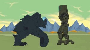 Pacific Rim. Battle of Cherno Alpha vs Kaiju Leatherback (Part 1)