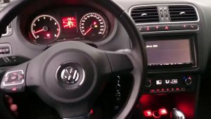 Alpine INA-W910R в VW POLO седан с CAN-адаптером