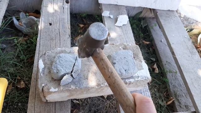 Сравниваем по прочность новый и старый, восстановленый цемент