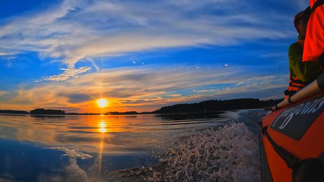 2023.08.05 Катка по Кафтинскому озеру 4K  Невело