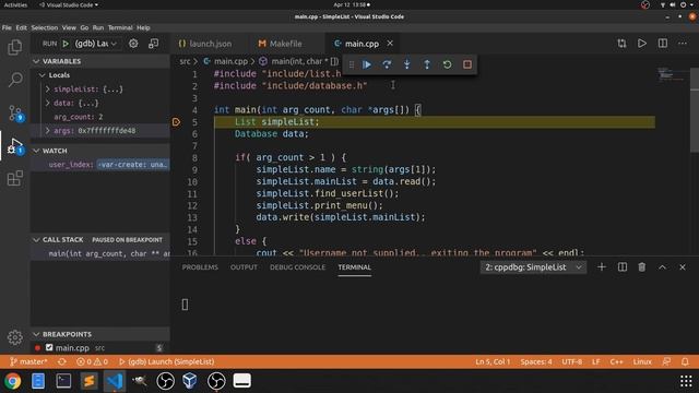 C++ Tutorial for Beginners #10: Debugging Makefile Project with Visual Studio Code IDE | (Linux GDB смотреть онлайн