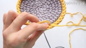 Удивляйте вязанием крючком! Двойная корзина из шнура для инструментов и канцелярии