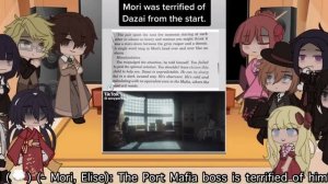 bsd (ada + pm) react to dazai’s past and soukoku partnership // part 1