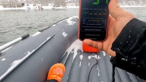 Лодка 390 см и мотор 9.8 лс - Замер скорости