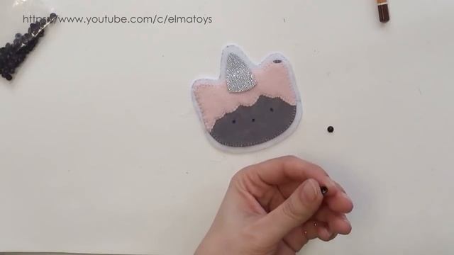 Котоброшь из фетра - Стильная брошь своими руками | Мастер-класс | DIY | Elma-toys