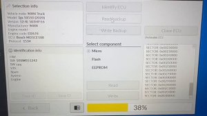 Отключение EGR MAN TGX 18.510 2021 г.в. (отключение Adblue, DPF, EGR MAN Euro-6)