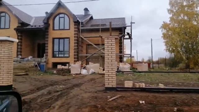Кирпичный забор#забор на швелерах