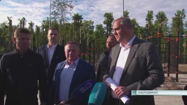 28.08.2023 Строящиеся объекты проверил председатель Правительства Арх-ой области Алексей Алсуфьев
