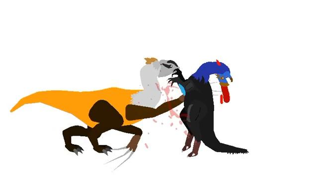 Therizinosaurus vs Gigantoraptor/GreatDed Animation