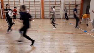 Эстафета с фрисби  [Весёлые старты] 7 А