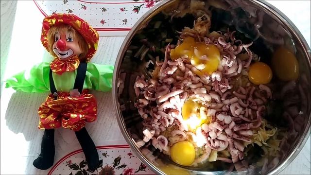 Котлетки с кальмарами!!! Амелия в мире кулинарии!