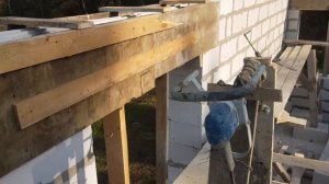 сейсмопояс На пеноблок #пенаблок #строительство #строительство