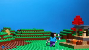House Build Challenge from GARBAGE blocks in Minecraft - Lego Stop Motion | Minecraft Animation