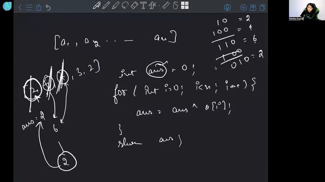 Use Xor operator in DSA solution смотреть онлайн