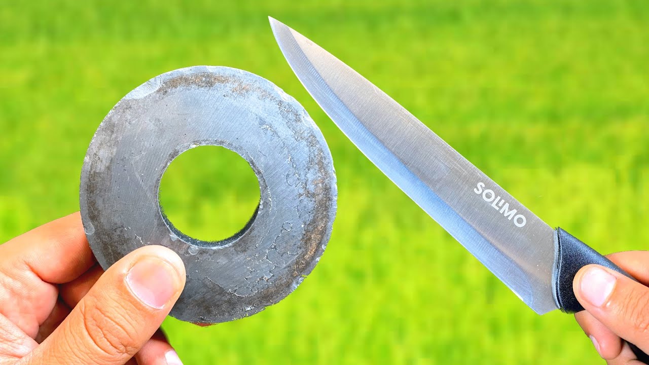 Простой способ заточить нож как бритву всего за 3 минуты смотреть онлайн