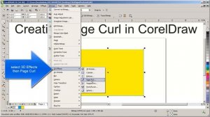 Creating Page Curl in CorelDraw