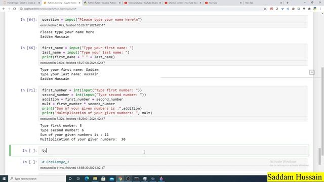 Python input function