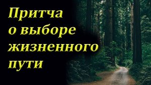 Притча о выборе жизненного пути.