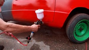 ПОКРАСКА АВТО за 50$ СВОИМИ РУКАМИ. САМАЯ ДЕШЕВАЯ ПОКРАСКА кузова на УЛИЦЕ