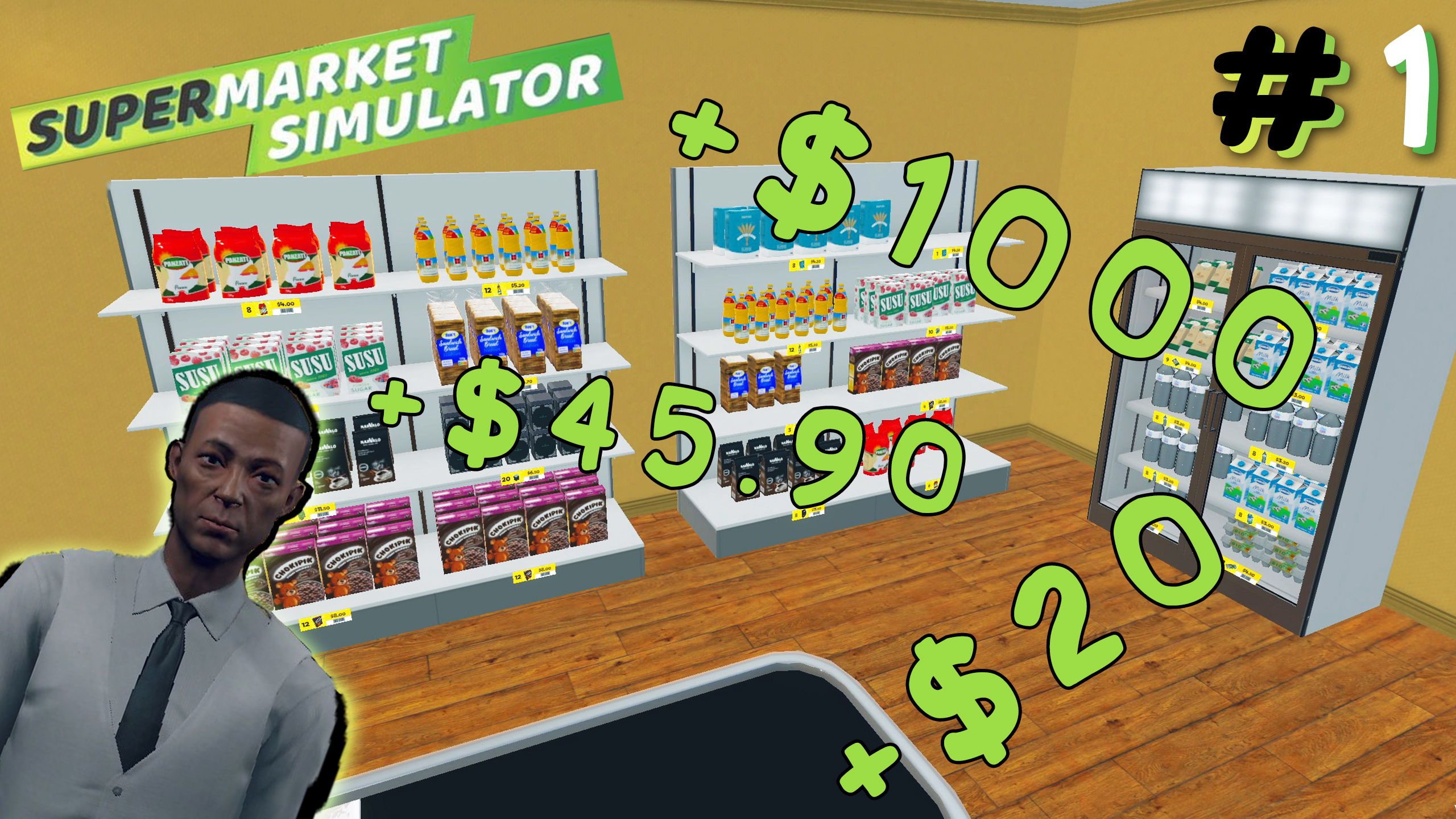 ОТКРЫЛ СВОЙ МАГАЗИН И ЗАРАБОТАЛ ПЕРВУЮ ТЫСЯЧУ БАКСОВ!!! | Supermarket Simulator #1