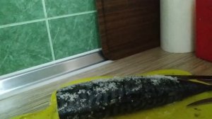 Солим скумбрию сухим рыбацким посолом