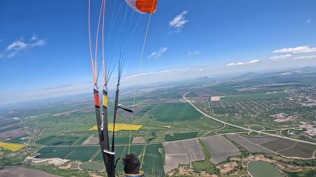 Маршрутный полет на параплане с Юца - Вдоль Пятигорска, над г.Ессентуки и Томатный. 28км смотреть онлайн