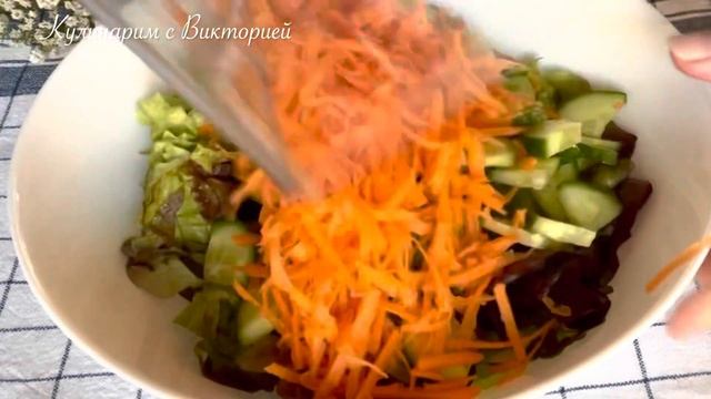 Салат с редиской ! Свежий салат на каждый день / Salad with radish for every day!