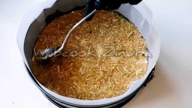 Насыпной яблочный пирог Болгарский пирог Выложи чередуя сыпучие компоненты