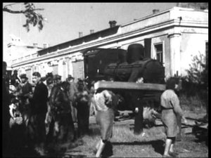 Идёт восстановление Днепропетровской ДЖД, 1944 год