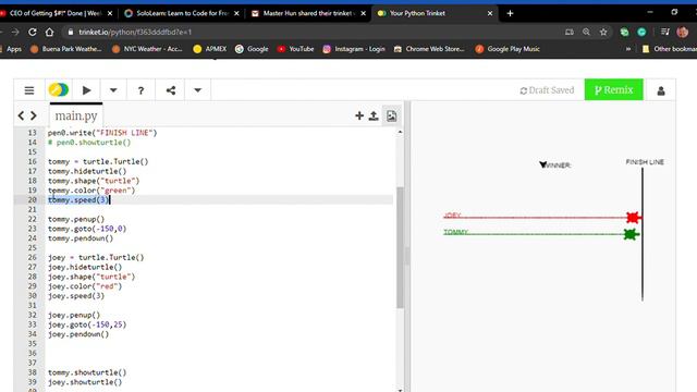 "Turtle Graphics Commands" |  S0 | E20 | CodingClass w/  MasterHun
